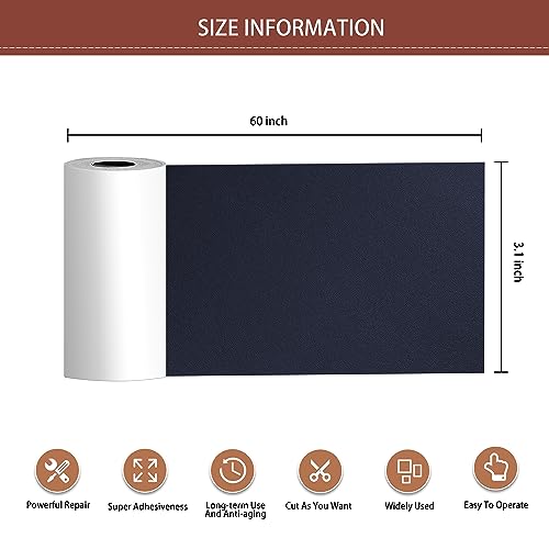 Self Adhesive Leather Repair Patch,30 in x 16 in Large Leather Patches for Furniture,Leather Repair kit for Couch,Car Seat,Motorcycle seat,Loveseat