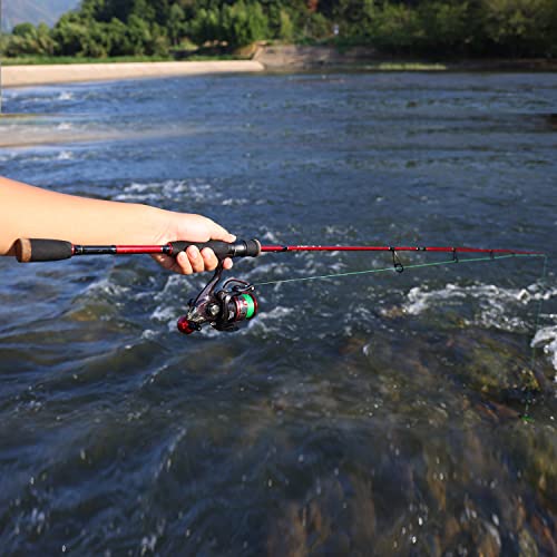 Sougayilang Fishing Rod and Reel Combo, Medium Fishing Pole with Spinning Reel, Baitcaster Combo, SuperPolymer Handle