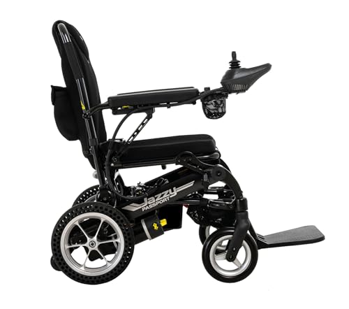Pride Jazzy Passport Compact Travel Power Chair, with 5-Year Extended Warr (18Ah Lithium-ion Battery)