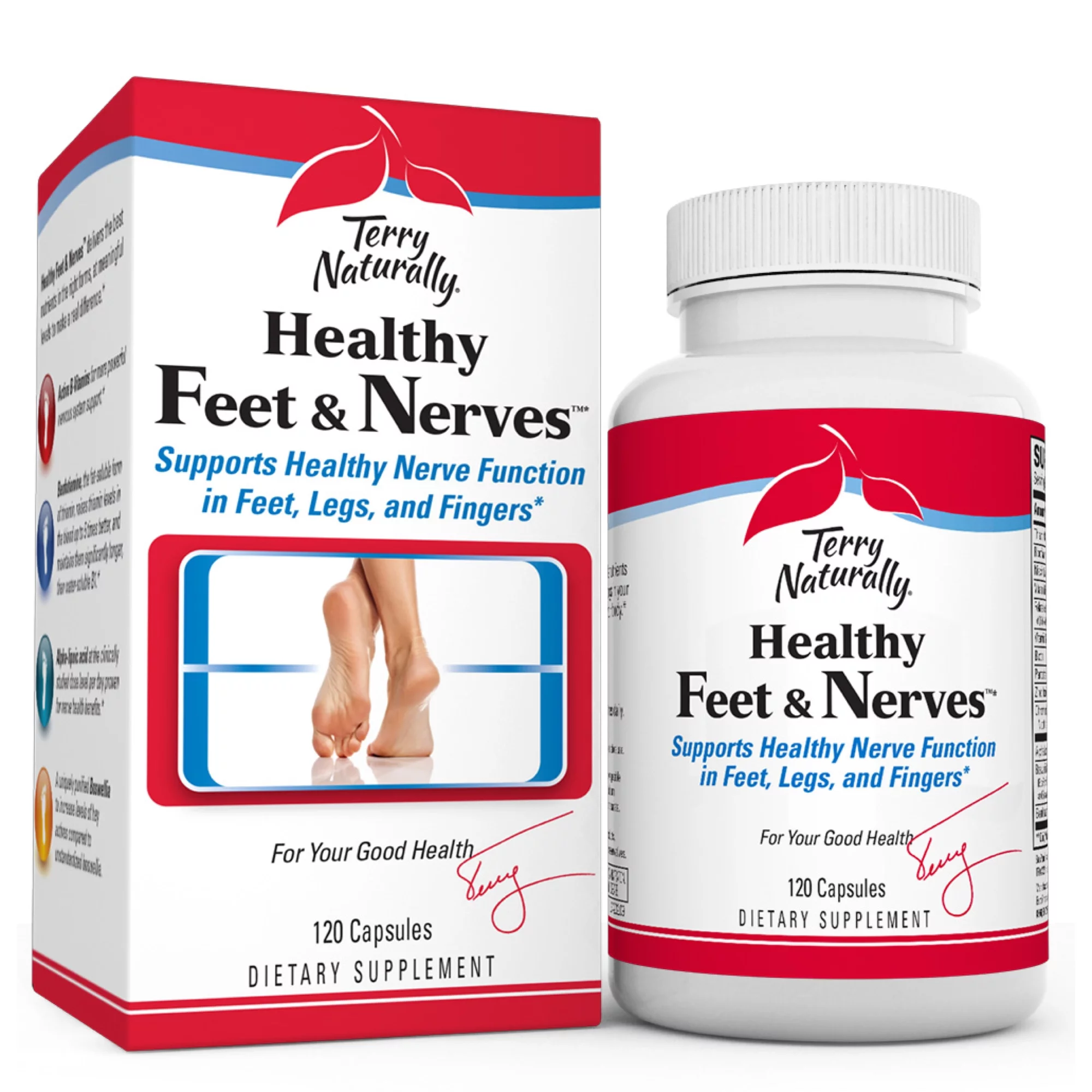 EuroPharma - Terry Naturally Healthy Feet & Nerves - 120 Capsules