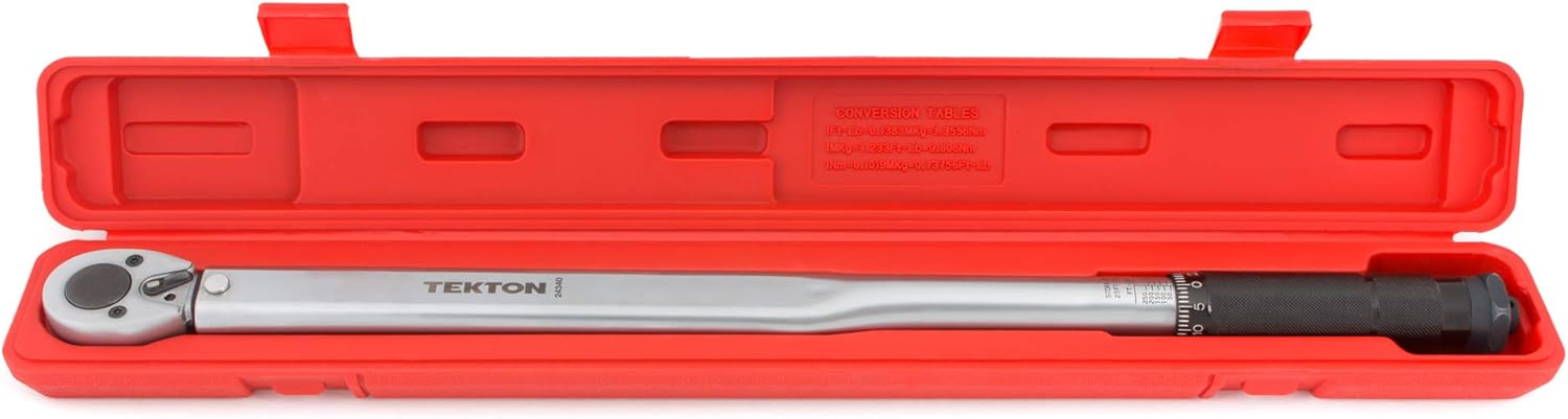 TEKTON 1/2 Inch Drive Click Torque Wrench (25-250 ft.-lb.) | 24340 Pack of 2