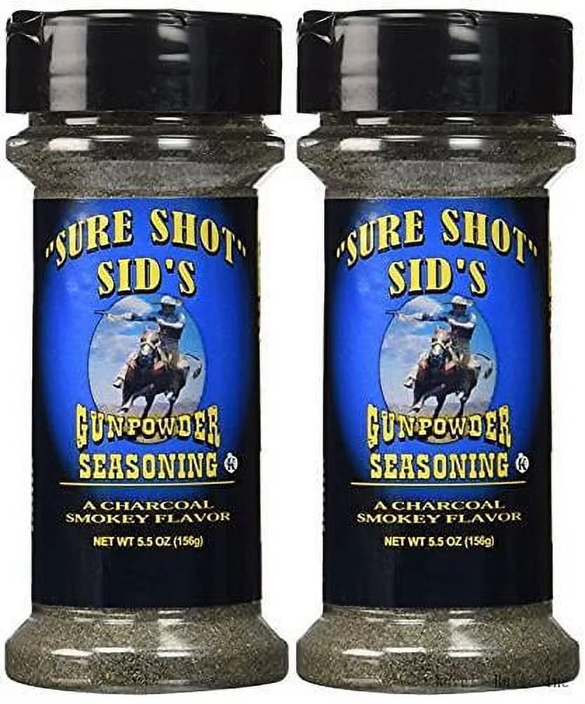 sure shot sure shot s gunpowder bbq seasoning (5.5oz (156g)) pack of 2