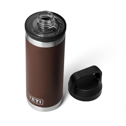 YETI Rambler 18 oz Bottle, Vacuum Insulated, Stainless Steel with Chug Cap, Sandstone Pink