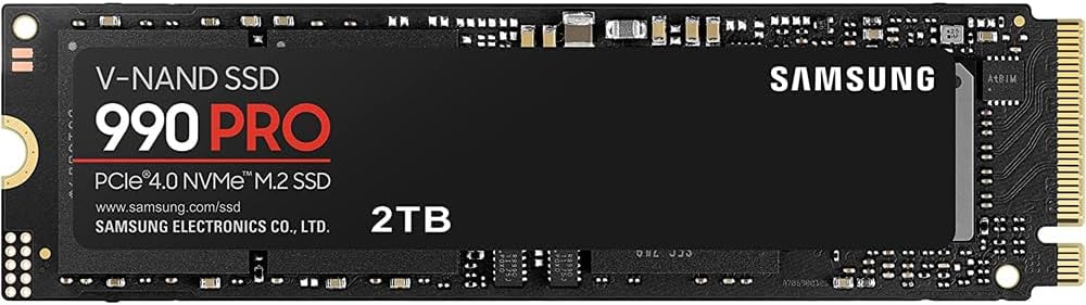 Samsung MZ-V9P2T0B/AM 990 PRO 2TB PCIe 4.0 NVMe Solid State Drive (2-Pack), Upgrade Desktop PC or PS5 Memory and Storage Bundle with 1 YR CPS Enhanced Protection Pack