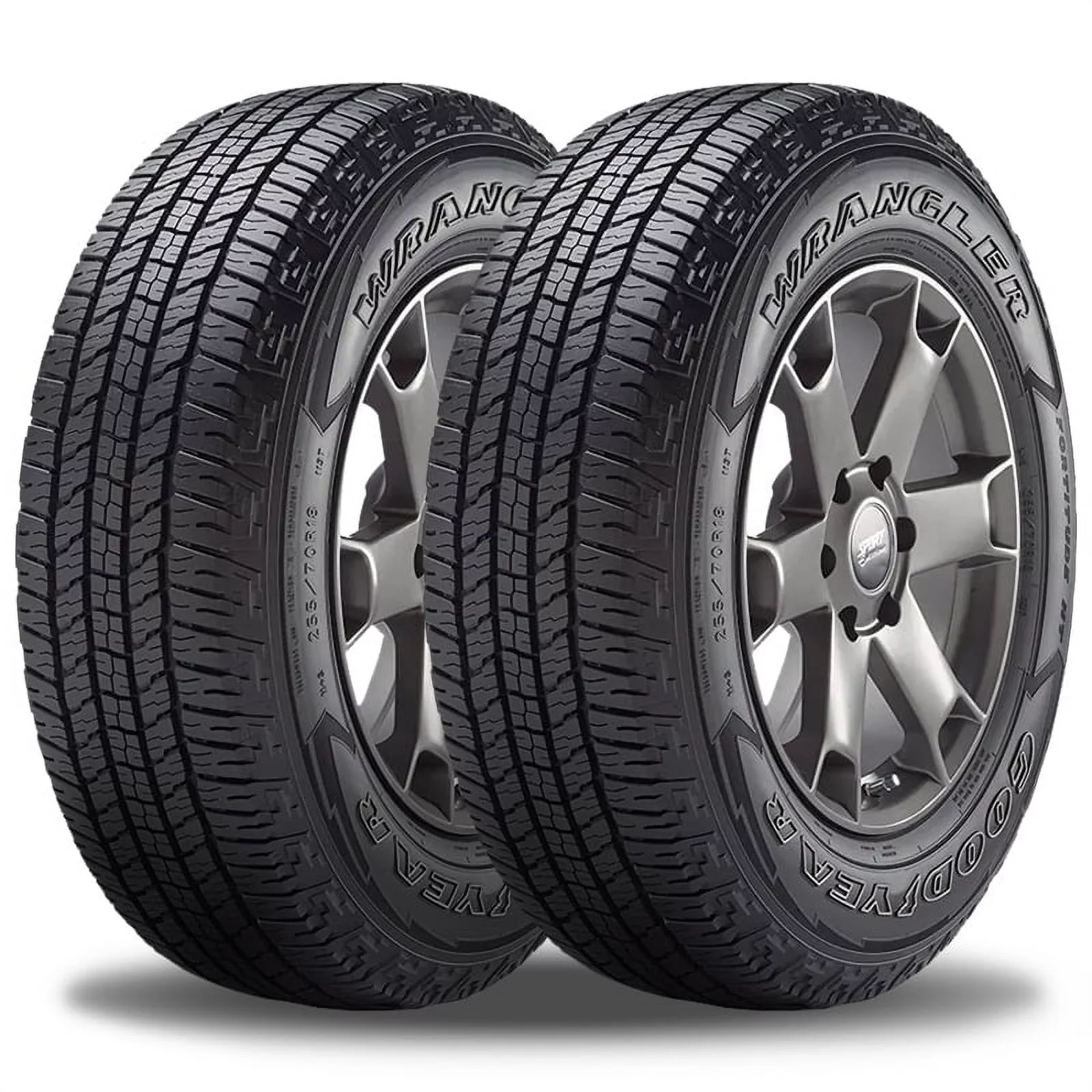Pair of 2 Goodyear Wrangler Fortitude HT 255/65R17 110T Truck Tires 65000 Mile Warranty 157069622 / 255/65/17 / 2556517 Fits: 2004-08 Ford F-150 XLT, 2016 Chevrolet Colorado Z71