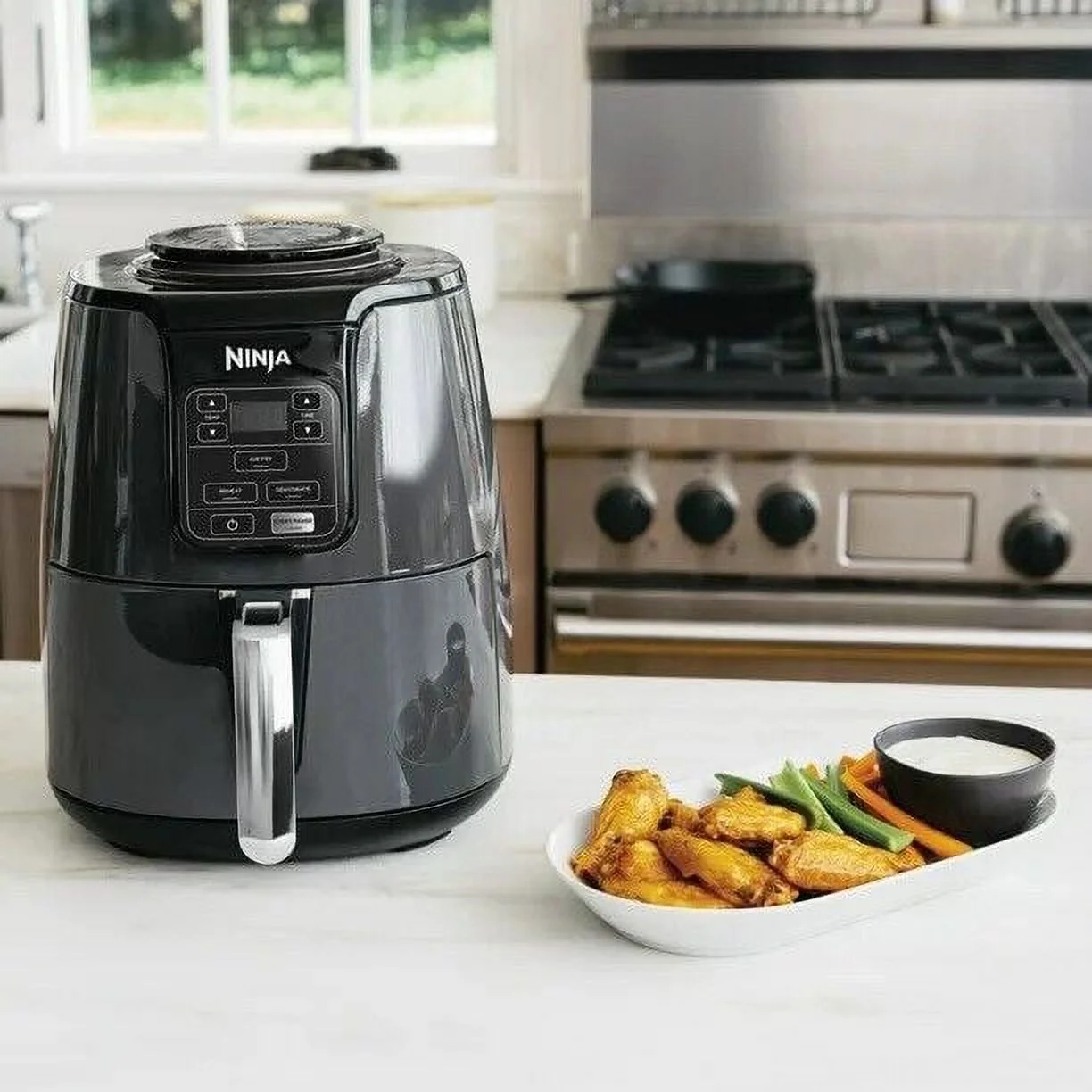 Open Box Ninja 4-Quart Air Fryer AF100WM - BLACK / GREY