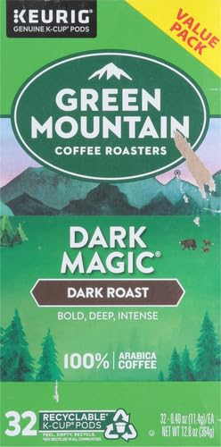 Green Mountain Coffee Roasters Dark Magic Keurig Single-Serve K-Cup Pods, Dark Roast Coffee, 72 Count