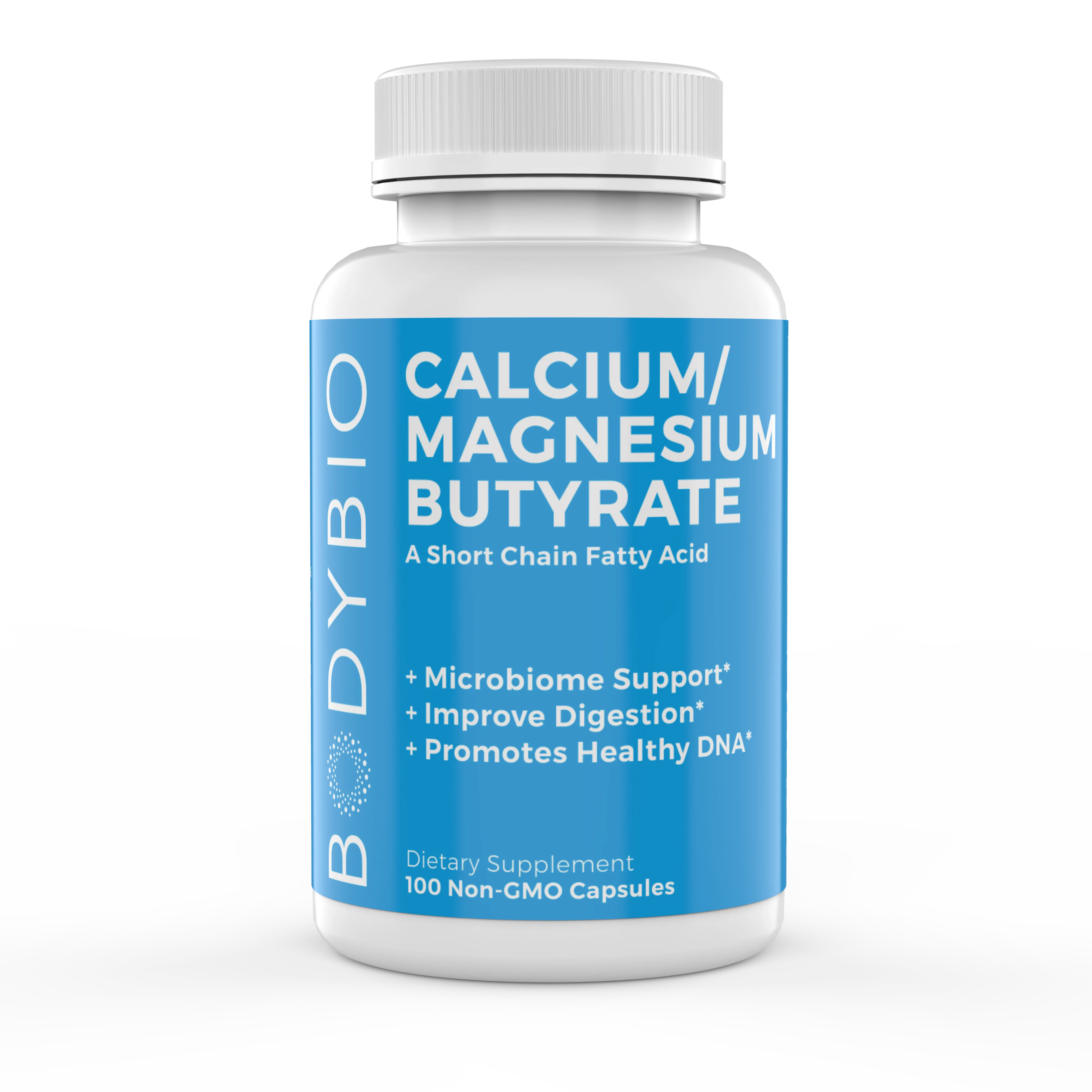 BodyBio - Butyrate Gut Health Supplement 100 Calcium Magnesium Capsules