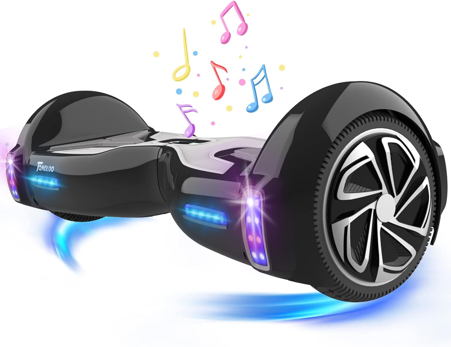 TOMOLOO Hoverboard for Kids and Adult with Bluetooth Speaker and Flash LED Lights, Electric Hover Board with Smart APP,UL2272 Certified Two-Wheel Mechanical Self Balancing hooverboard