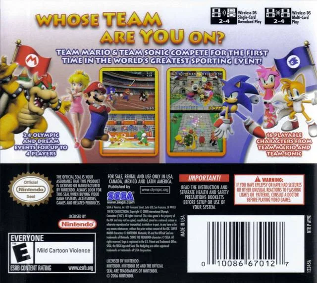 Mario & Sonic at the Olympic Games (Nintendo DS)