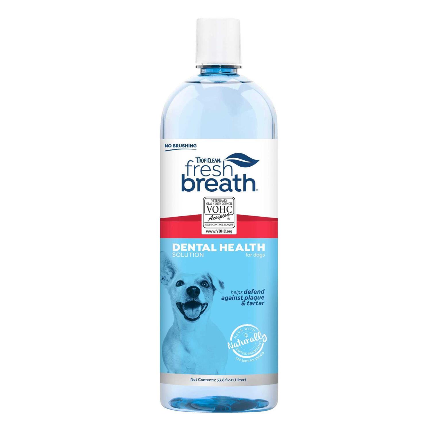 TropiClean Fresh Breath Dog Dental Health Solution - Pet Supplies online store