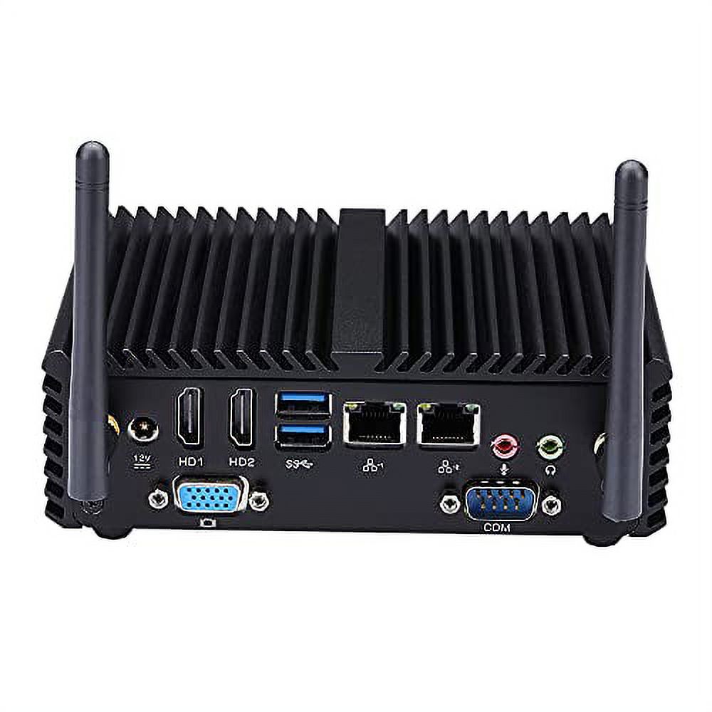 Windows 10 Mini Desktop Computer Fanless CPU Intel Pentium J3710 Quad Core-8GB RAM 128GB SSD Dual Band WiFi/BT4.0