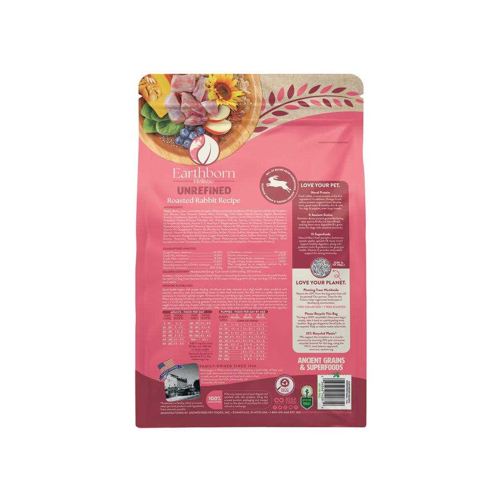 Earthborn Holistic Unrefined Roasted Lamb with Ancient Grains & Superfoods Dry Dog Food - Pet Supplies online store