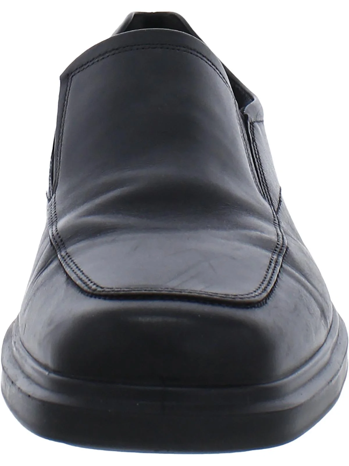 ECCO Men's Helsinki 2.0 Apron Toe Slip-on Black Leather - 500154-01001