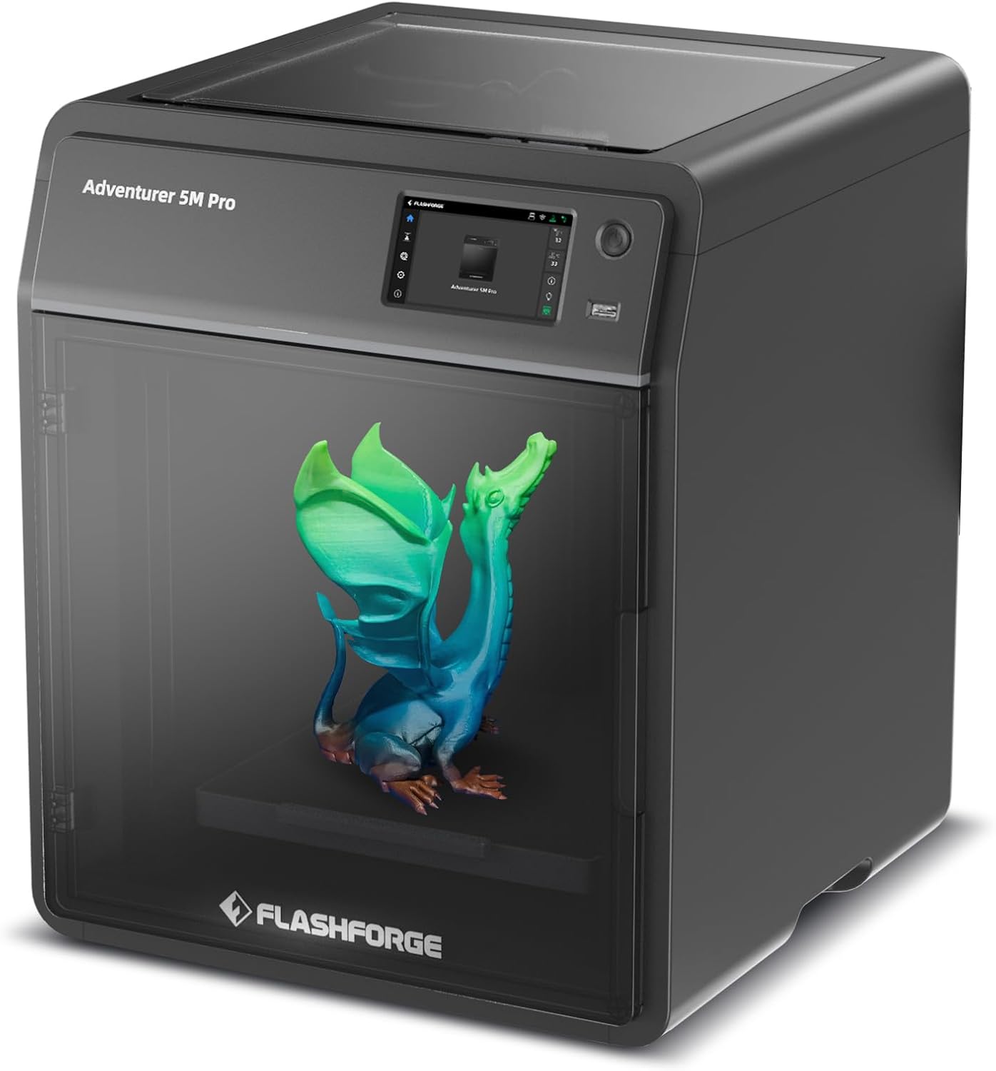 Flashforge Adventurer 5M Pro 3D Printer with 1KG Silk PLA Blue and Rose