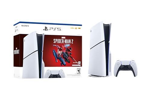 PlayStation 5 Console - Marvel’s Spider-Man 2 Bundle (slim) (Renewed)