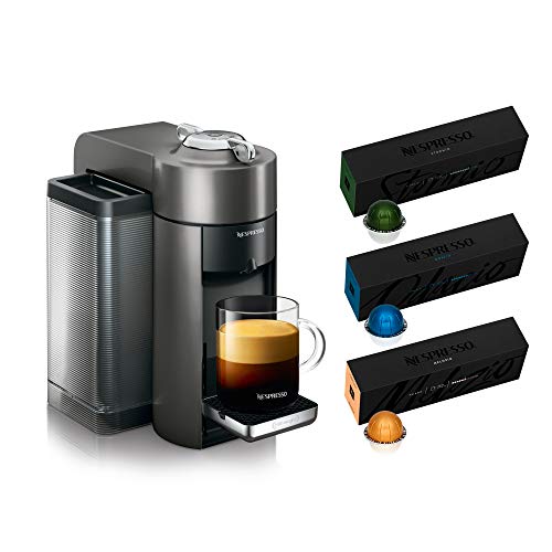 Nespresso Vertuo Coffee and Espresso Maker by De'Longhi, Graphite Metal