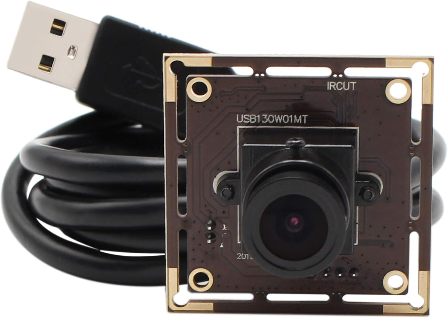 ELP 2.1mm Lens Wide Angle Webcam Low Illumination USB Camera Module for Day&Night Linux Vision Pack of 2