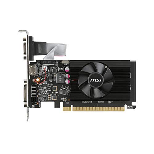 MSI Gaming GeForce GT 710 2GB GDRR3 64-bit HDCP Support DirectX 12 OpenGL 4.5 Single Fan Low Profile Graphics Card (GT 710 2GD3 LP)