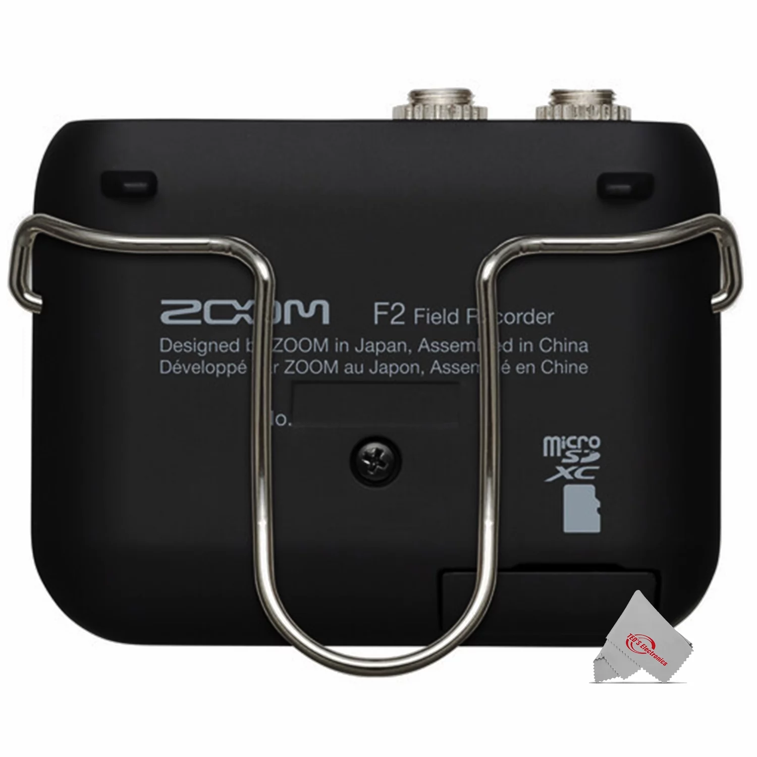 Zoom F2 Ultracompact Portable Field Recorder with Lavalier Mic + Windscreen Accessory Kit