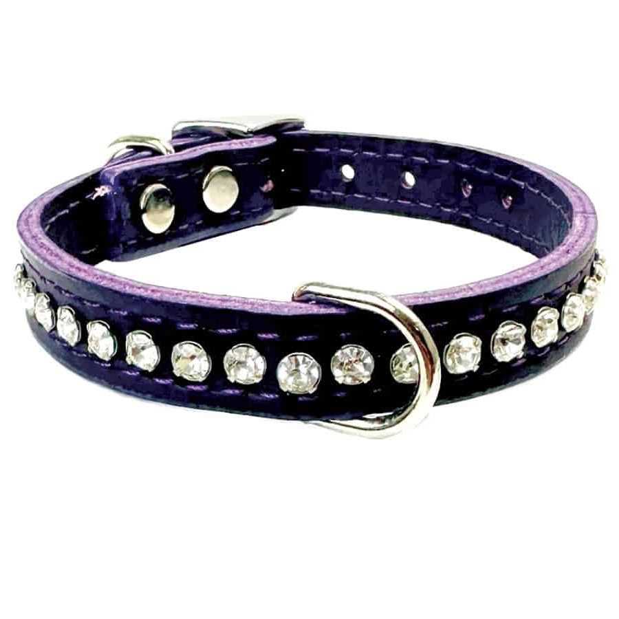 OmniPet Signature Leather Crystal Dog Collar - Pet Supplies online store