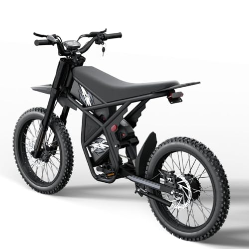 GT73 PRO/GT73 Electric Dirt Bike for Adults, 50MPH 60V 3000W / 37MPH 48V 2400W, 1747Wh/2160Wh Dual Battery Ebike Up to 85 Miles, 25