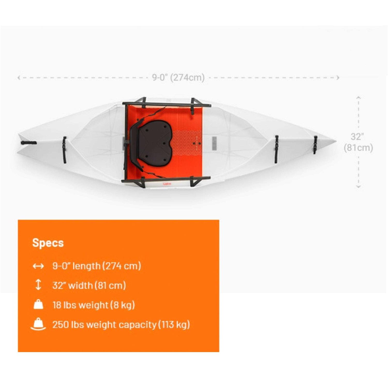 Folding Kayaks - Lake - Foldable Kayak - Lightweight, Portable Kayaks - Beginner Friendly - Quick Assembly - Durable - Oru Kayak - Sports Supplies Online Store