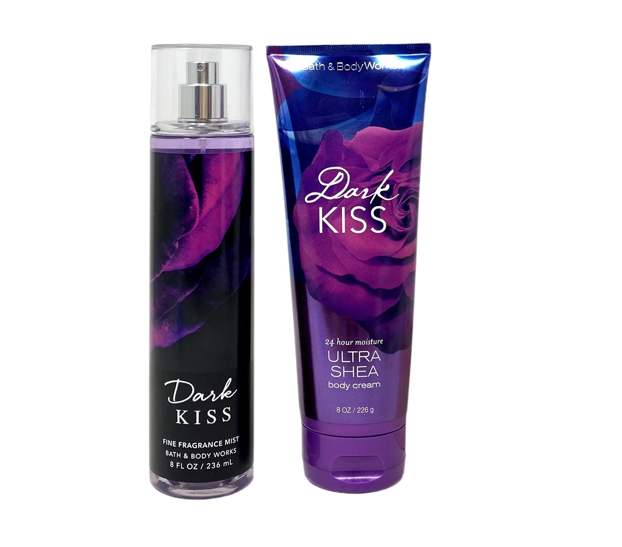 Bath and Body Works Dark Kiss Gift Set - Fragrance Mist and Body Cream