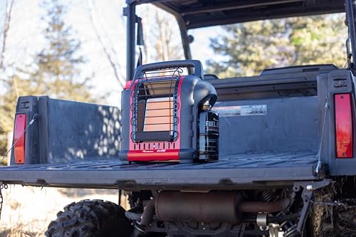 Mr. Heater Portable Buddy Heater MH9BX 4,000-9,000 BTU Indoor-Safe Propane Radiant Heater For Campers, Workshops, Job Sites, Patios & More - Red, Black