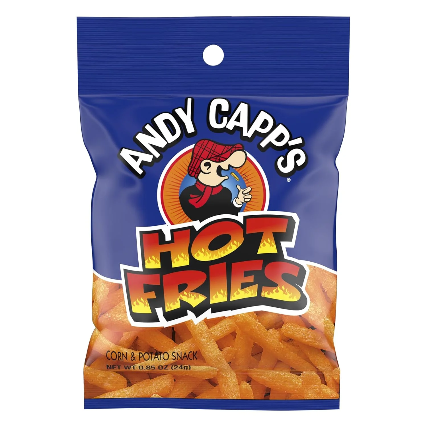 Andy Capp's Hot Fries, 0.85 Oz, 72 Pack