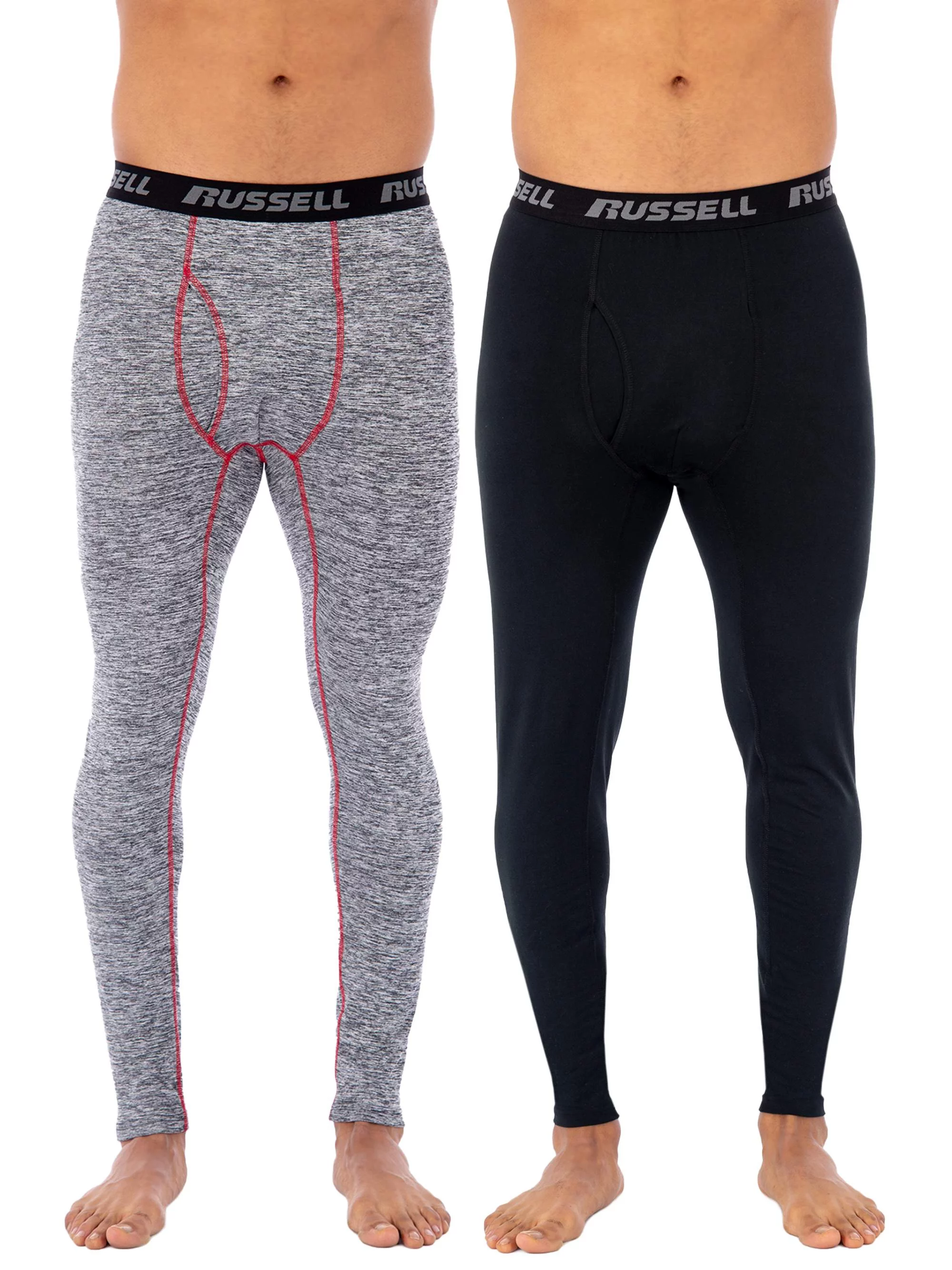 Russell 2-Pack Adult Mens & Big Mens L2 Active Performance Base Layer Thermal Pant, Sizes M-5XL