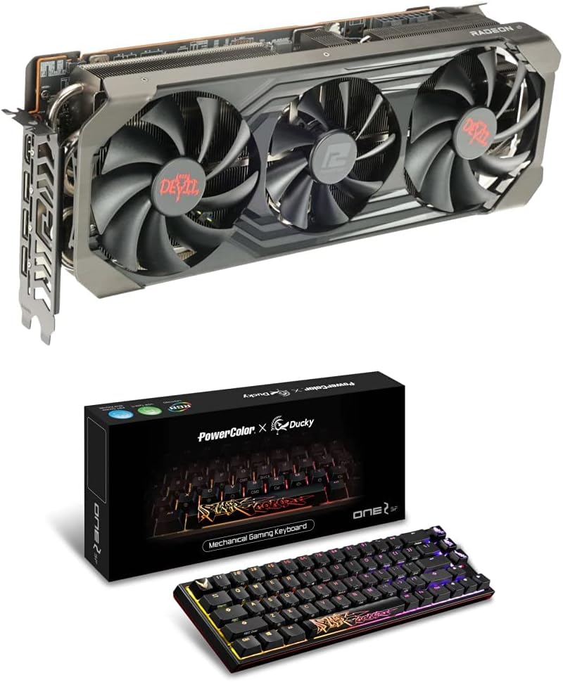 PowerColor Red Devil AMD Radeon™ RX 6800 XT Gaming Graphics Card with 16GB GDDR6 Memory, Powered by AMD RDNA™ 2, Raytracing, PCI Express 4.0, HDMI 2.1, AMD Infinity Cache