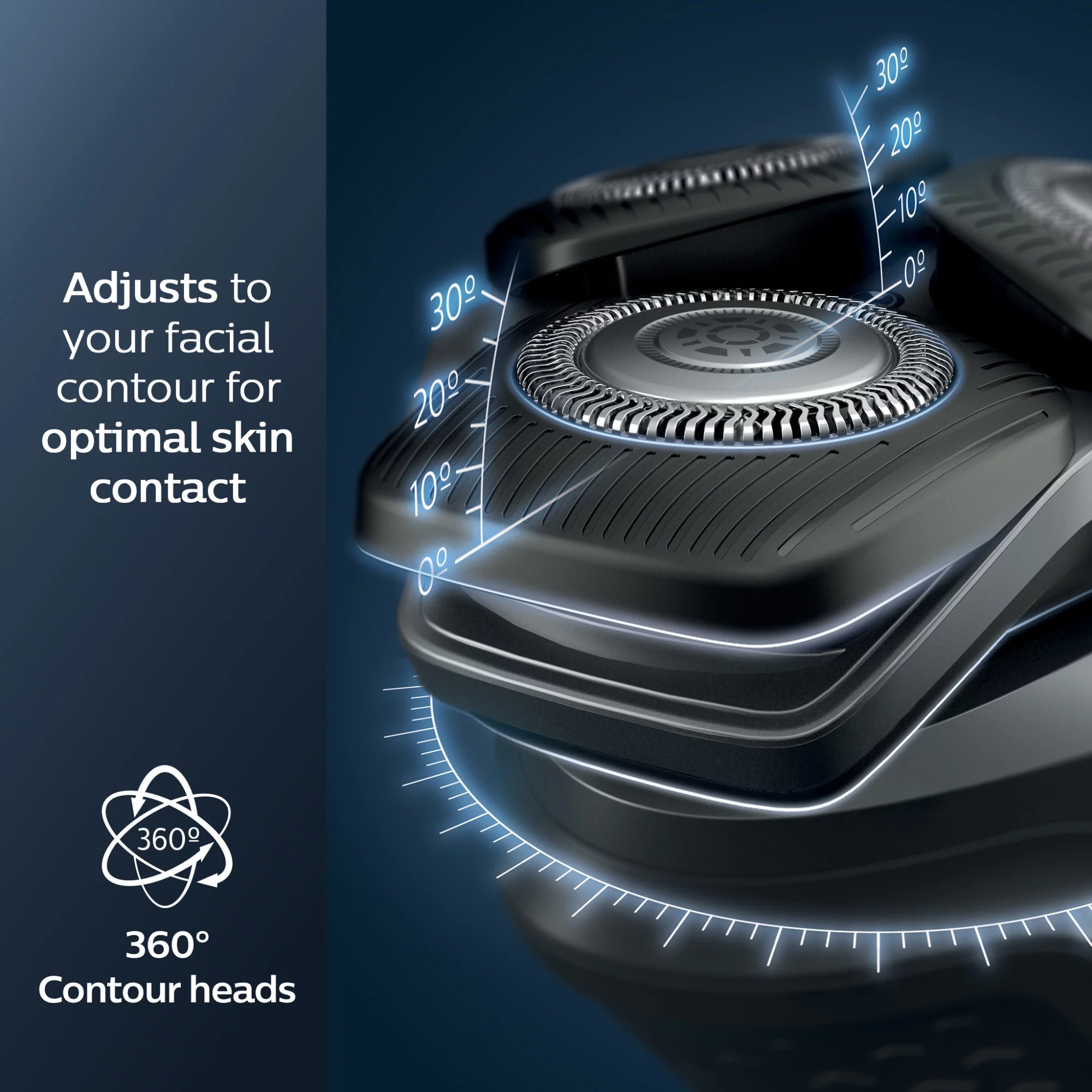 Philips Norelco Shaver 5300, Rechargeable Wet & Dry Shaver with Pop-Up Trimmer, S5588/81