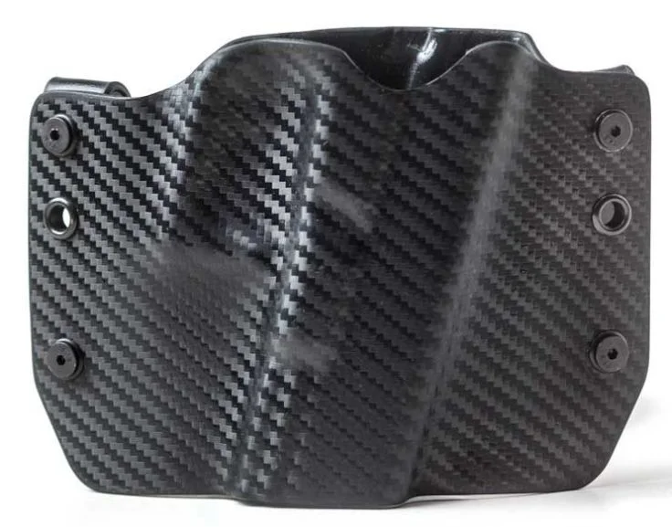 Outlaw Holsters: Black Carbon Fiber OWB Kydex Gun Holster for SIG 2340, Right Handed.