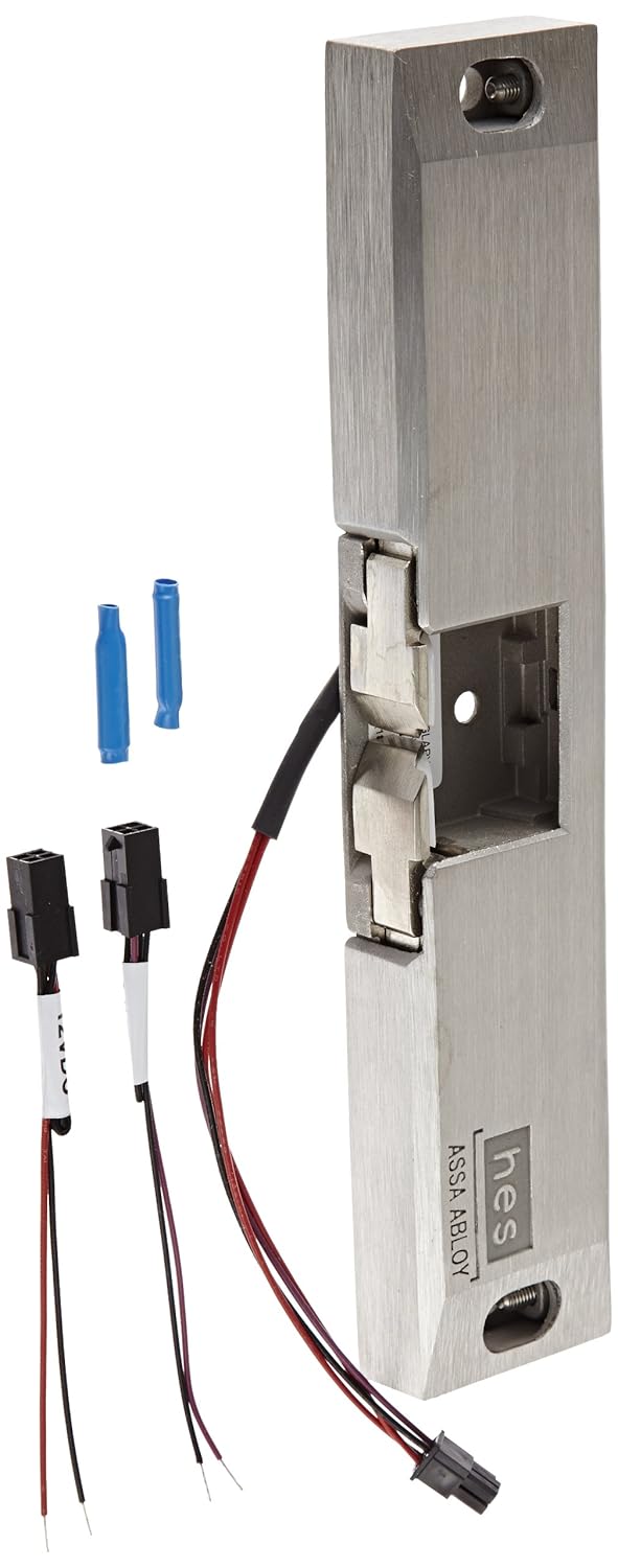 HES 9500 Series Stainless Steel Fire Rated Surface Mounted Electric Strike Body, Satin Stainless Steel Finish