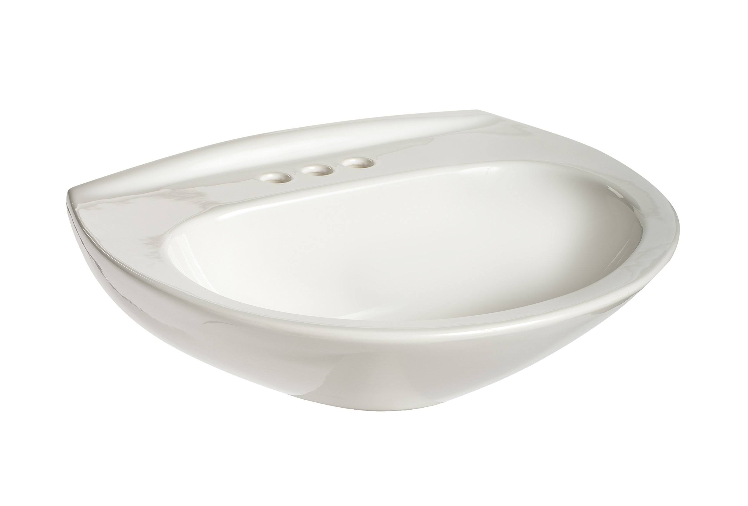 Mansfield Plumbing 292-8 Alto IV Pedestal Lavatory - 8x22 Faucet Centers