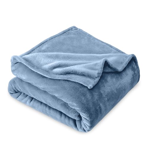 Bare Home Fleece Blanket - Twin/Twin Extra Long Blanket - Emerald - Lightweight Blanket for Bed, Sofa, Couch, Camping, and Travel - Microplush - Ultra Soft Warm Blanket (Twin/Twin XL, Emerald)