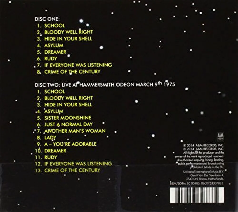 Crime of the Century (40th Anniversary Edition) (CD)