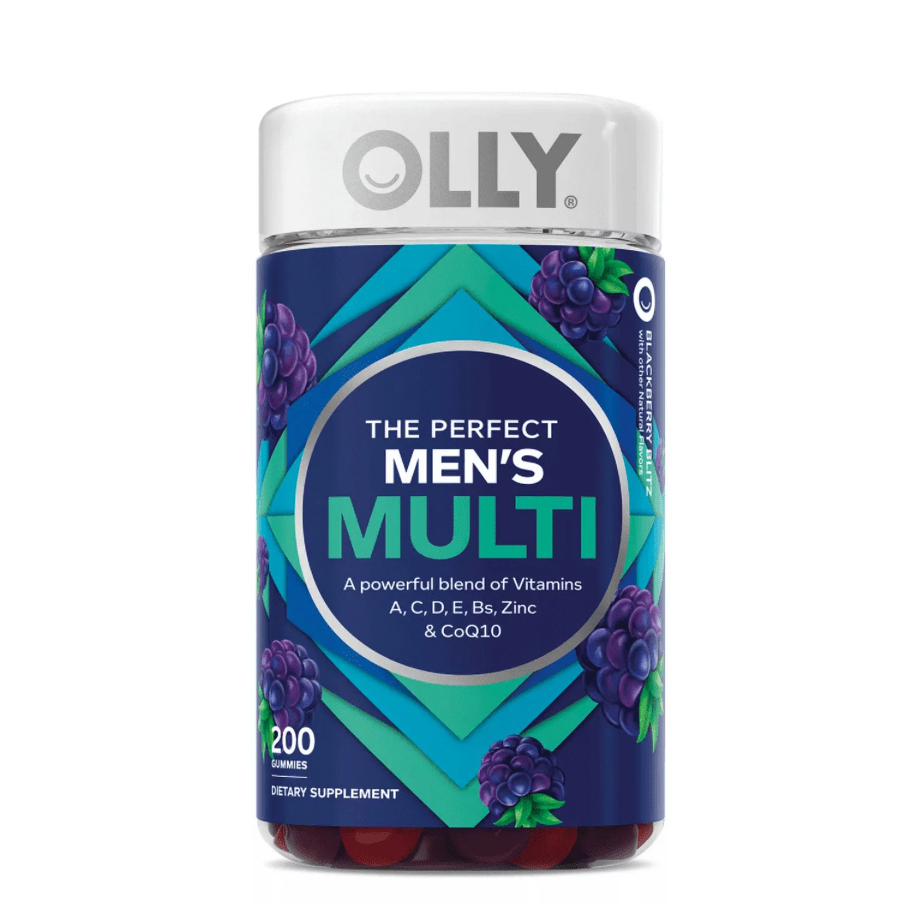 OLLY Men's Multivitamin Gummy, Blackberry Flavor (200 ct.)