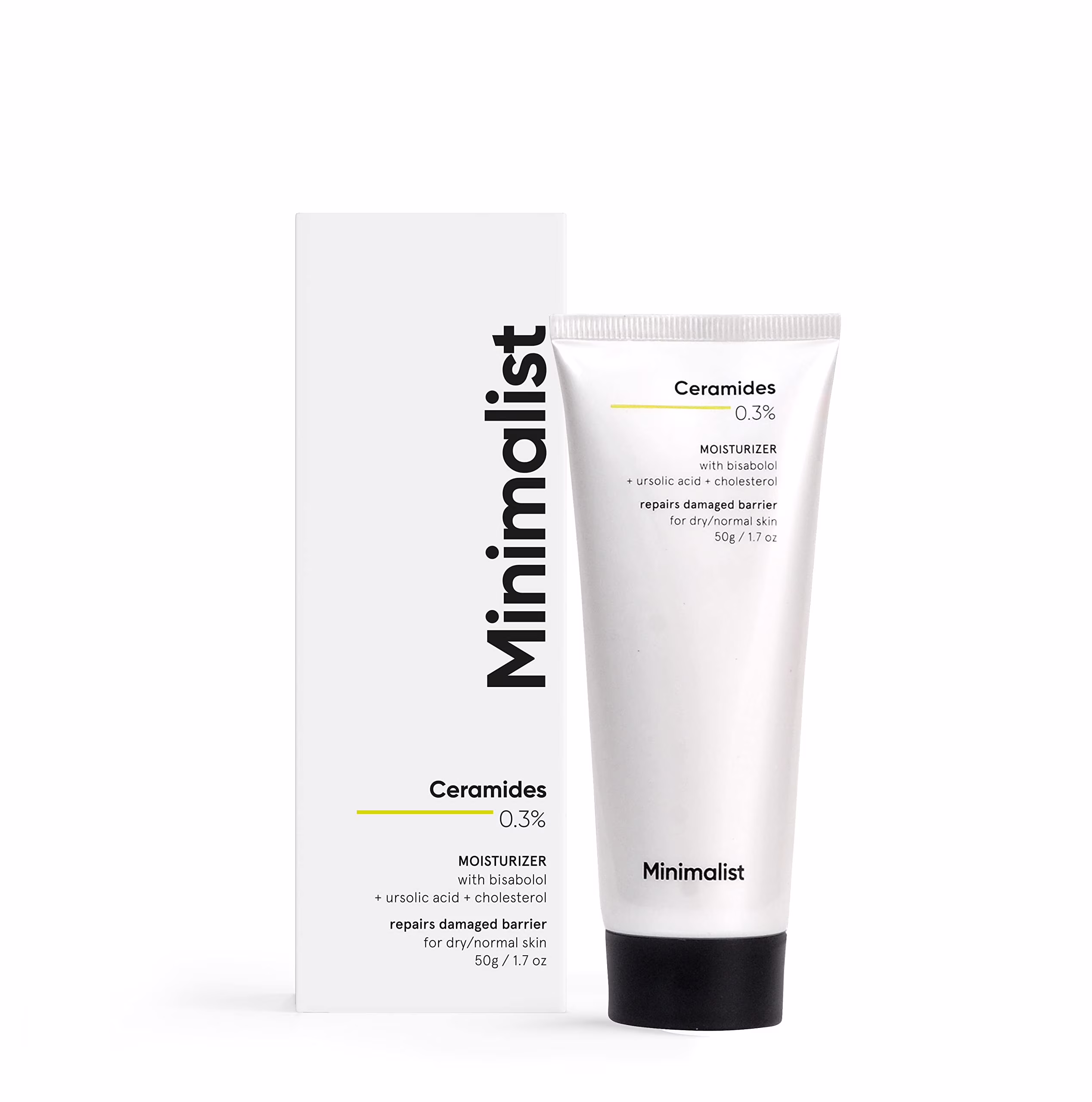 Minimalist 0.3% Ceramide Moisturizing Cream For Barrier Repair & Deep Moisturization, Daily Repairing Face Moisturizer For Normal To Dry Skin, 50g