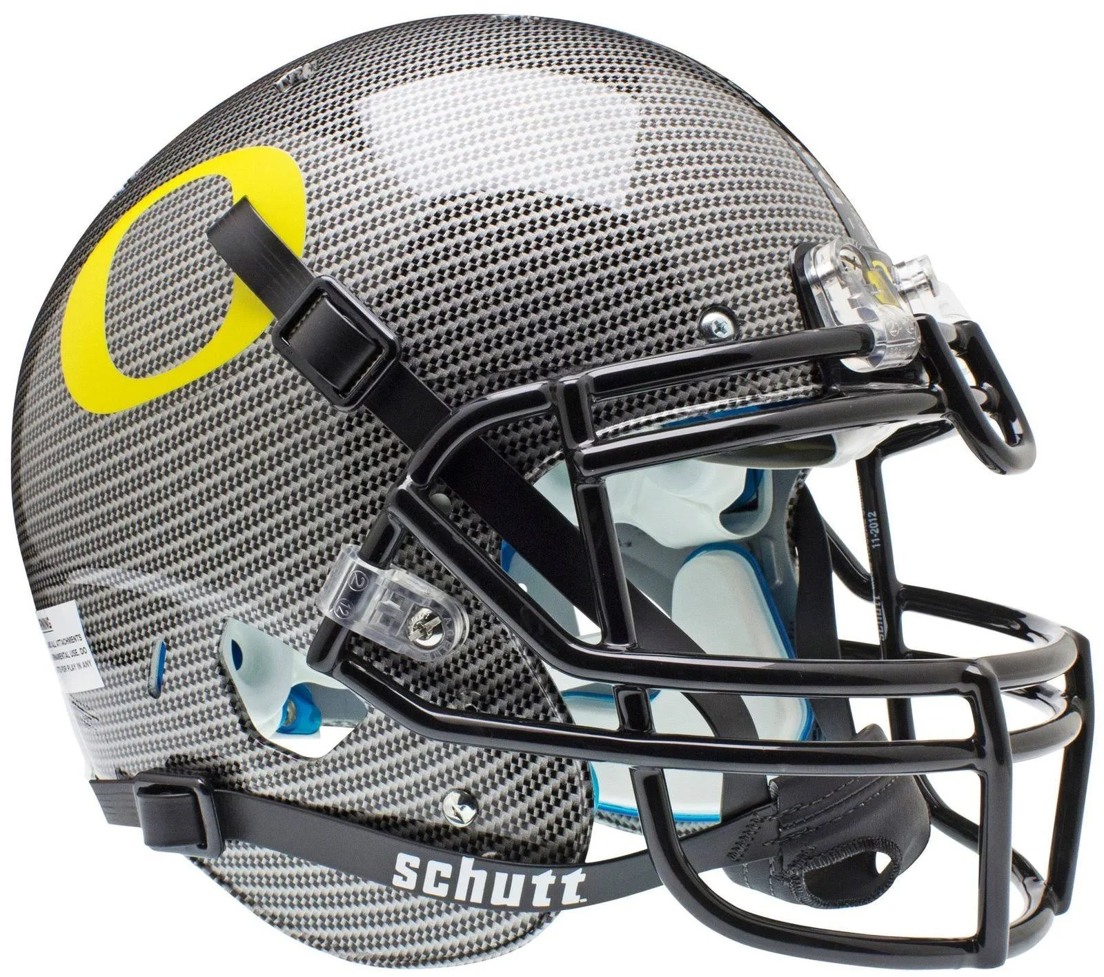 Oregon Ducks Carbon Fiber Schutt XP Authentic Full Size Football Helmet
