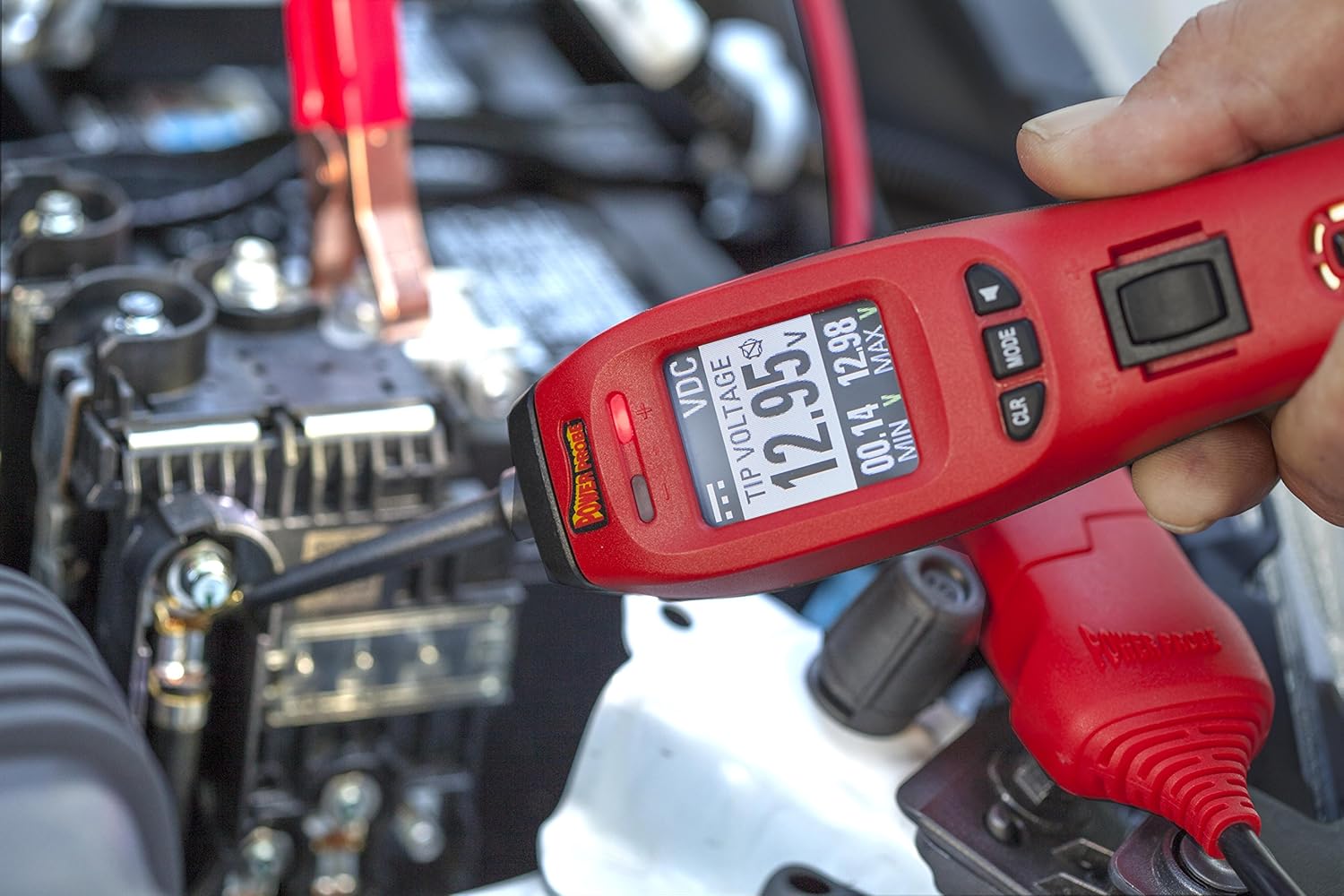 Power Probe IV w/Case & Acc - Red (PP401AS) [Car Diagnostic Test Tool Digital Volt Meter ACDC Current Resistance Circuit Tester Fuel Injector Tester]