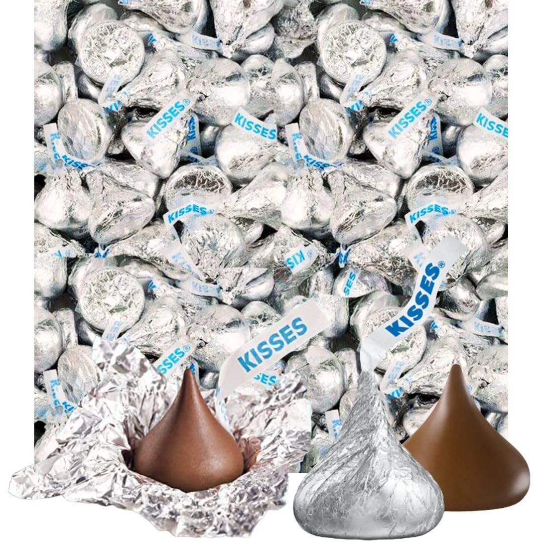 Hershey,S Kisses, Milk Chocolate Candy In Silver Foil - Bulk Bag - 2 Pound (Pack Of 1)
