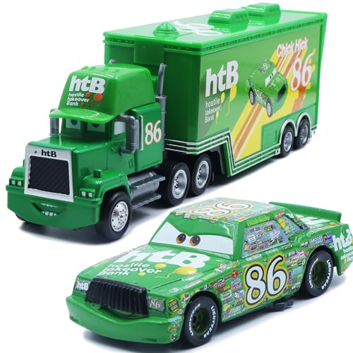 Car Toy 2 3 Truck and Car Set, 1:55 Diecast Model Mini Vehical, Compact Portable & Collectible Car Toys for Kids Boy Birthday