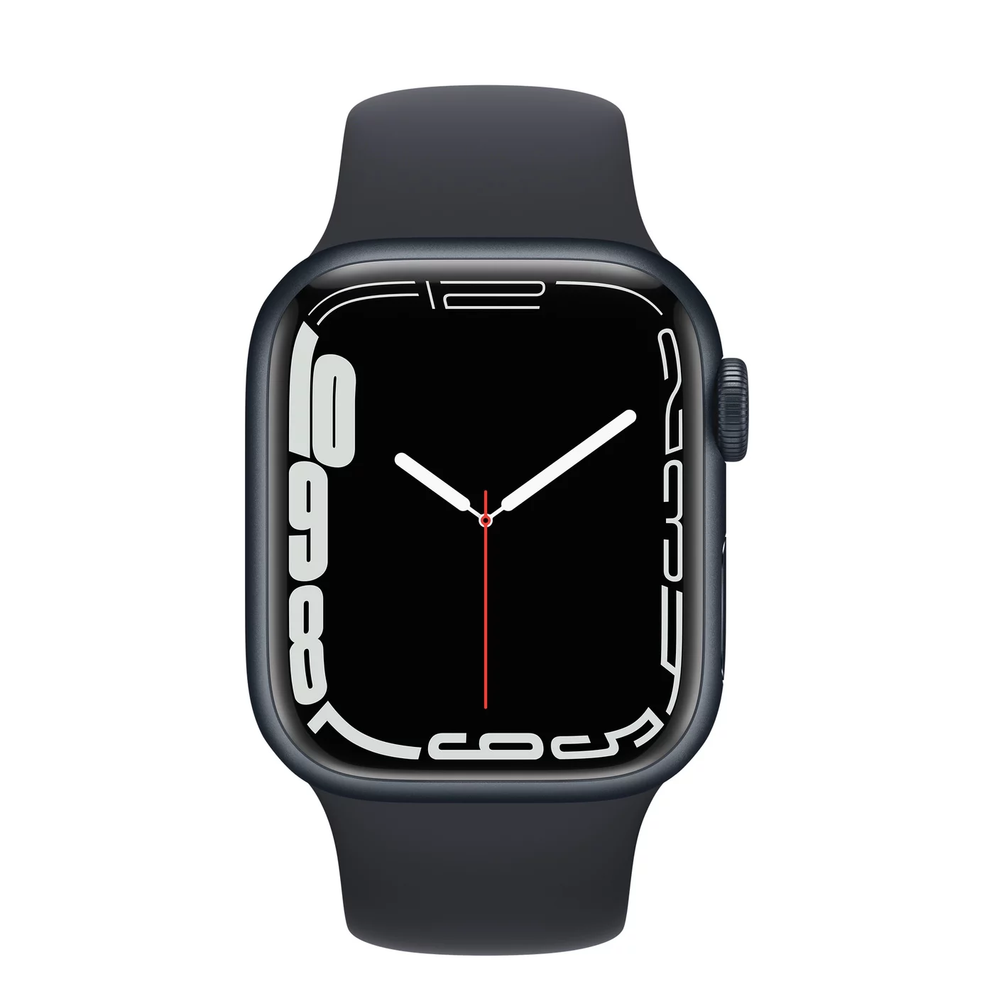 Restored Apple Watch Series 7 (Aluminum, GPS, 41 mm) Space Gray Case with Black Sport Band (Refurbished)