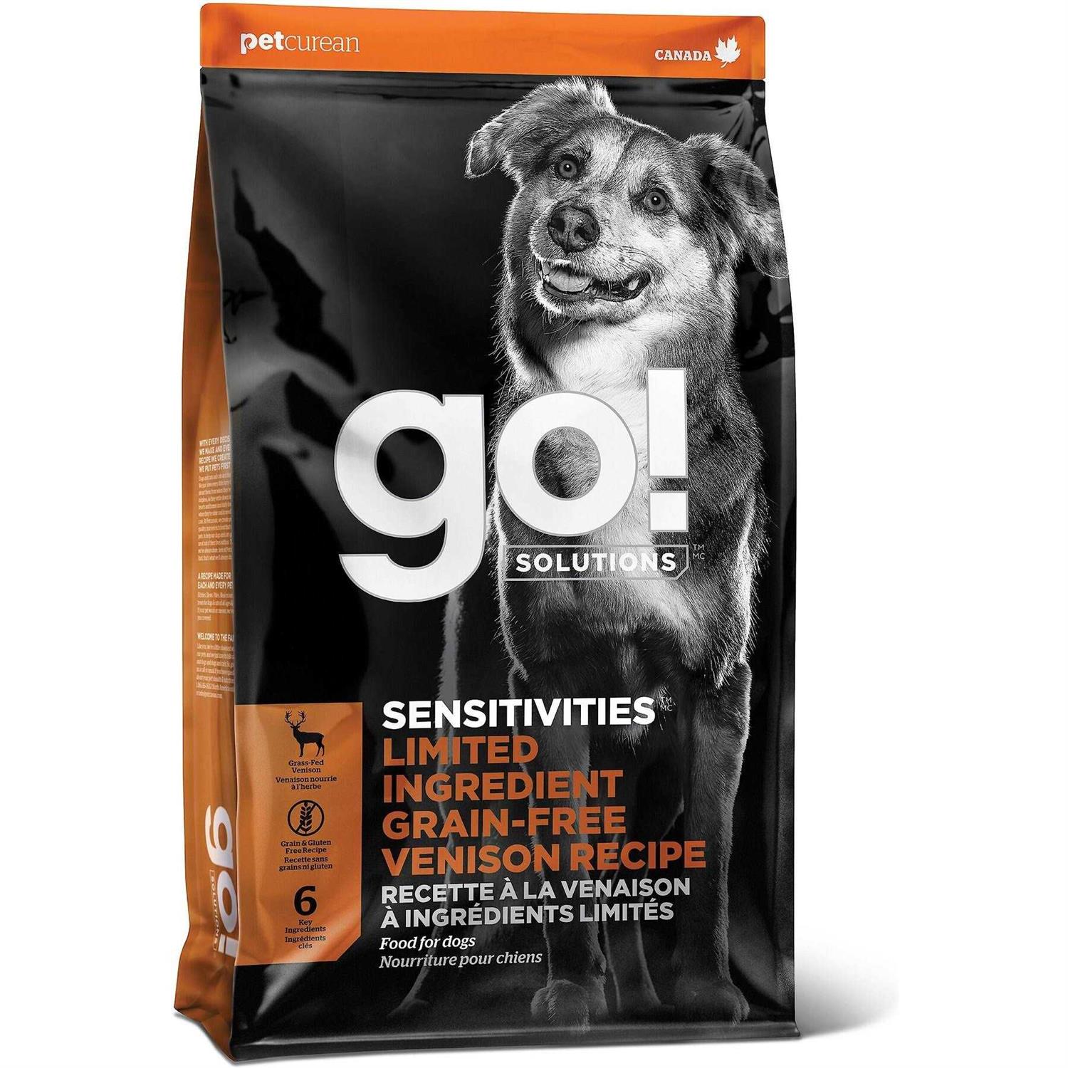Go! Solutions Sensitivities Limited Ingredient Venison Recipe Dry Dog Food - Pet Supplies online store
