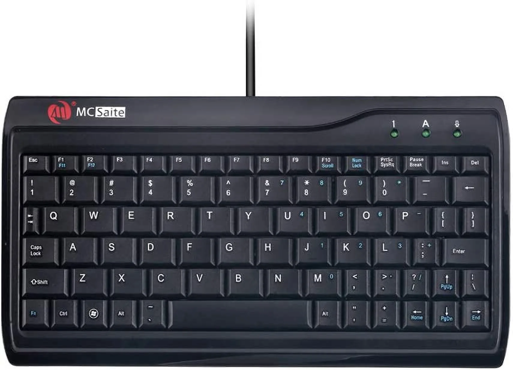Super Mini Wired Keyboard, MCSaite Full Size 78 Keys Keypad Small Portable Fit with Professional or Industrial Use