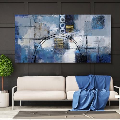 yiijeah Large Abstract Canvas Wall Art Giclee Print Decor for Living Room Bedroom Abstract Picture White Gray Artwork Moder Home Office Decoration 30x60