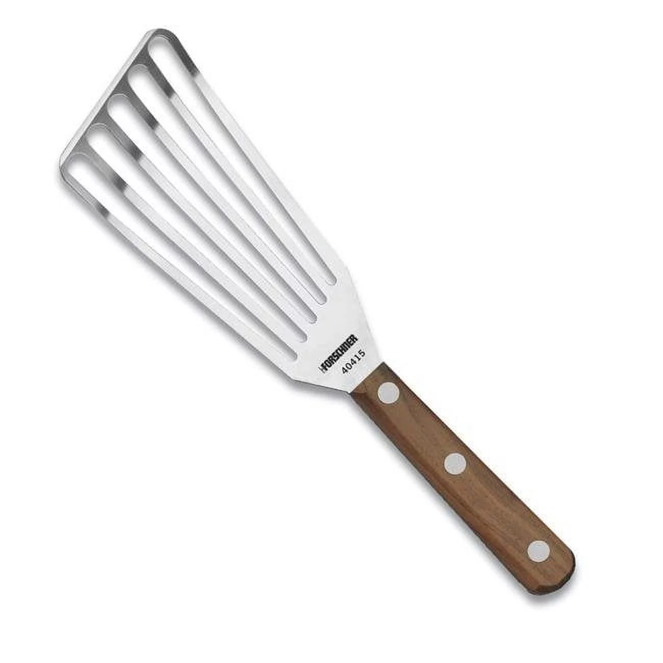 Swiss Army Brands  2019 Victorinox Wood Slotted Turner with Chefs & Fish - 3 x 6 in.