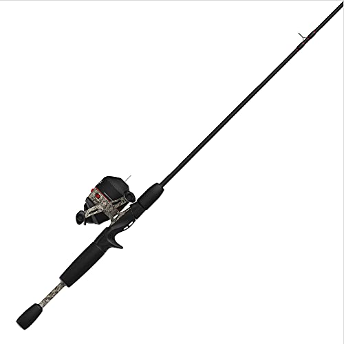 Zebco 33 Approach Spincast Reel and 2-Piece Fishing Rod Combo, Durable Fiberglass Rod with Comfortable Split-Grip EVA Handle, QuickSet Anti-Reverse Fishing Reel with Bite Alert, Camo